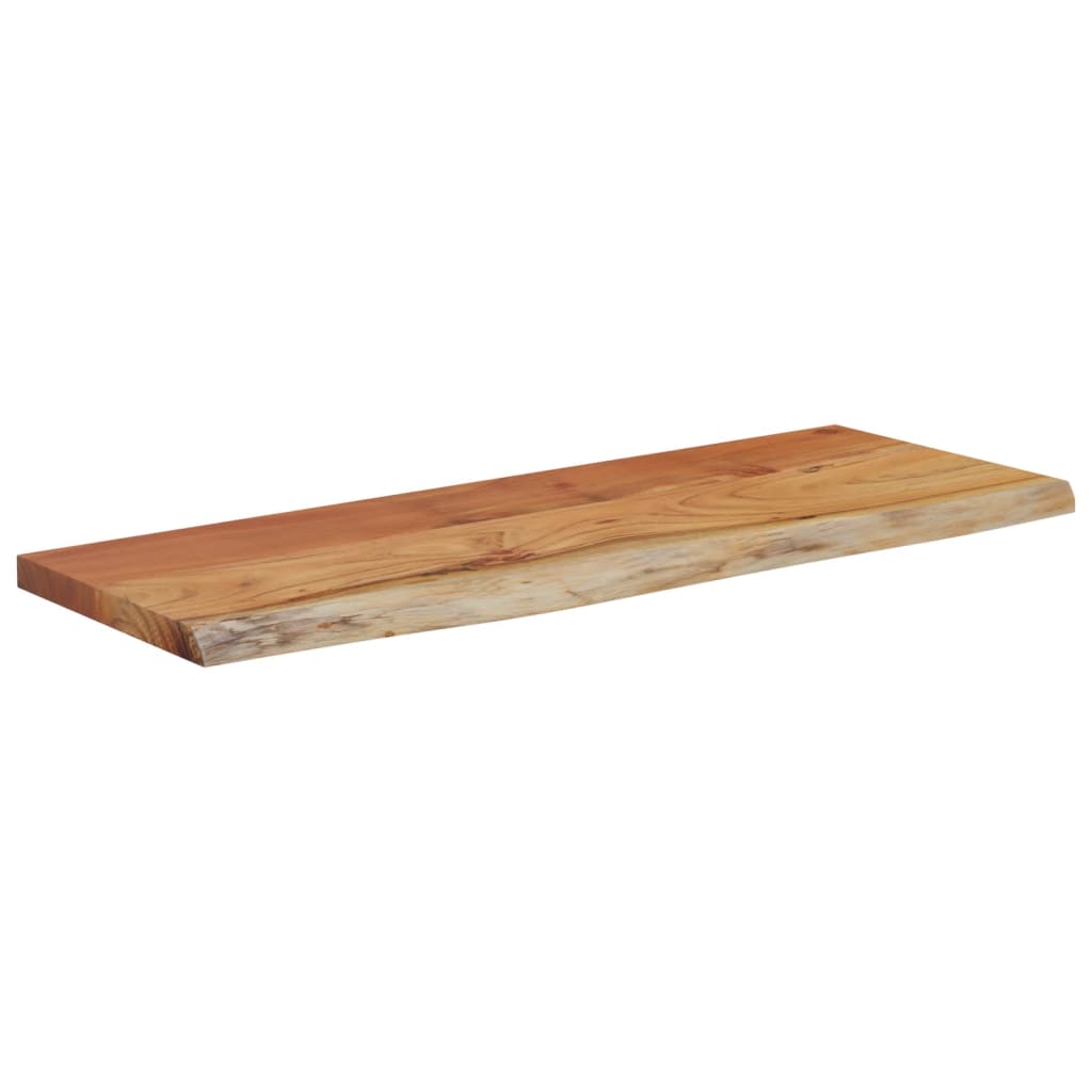 Zidna polica 80x30x2,5 cm pravokutna bagremovo drvo živi rub