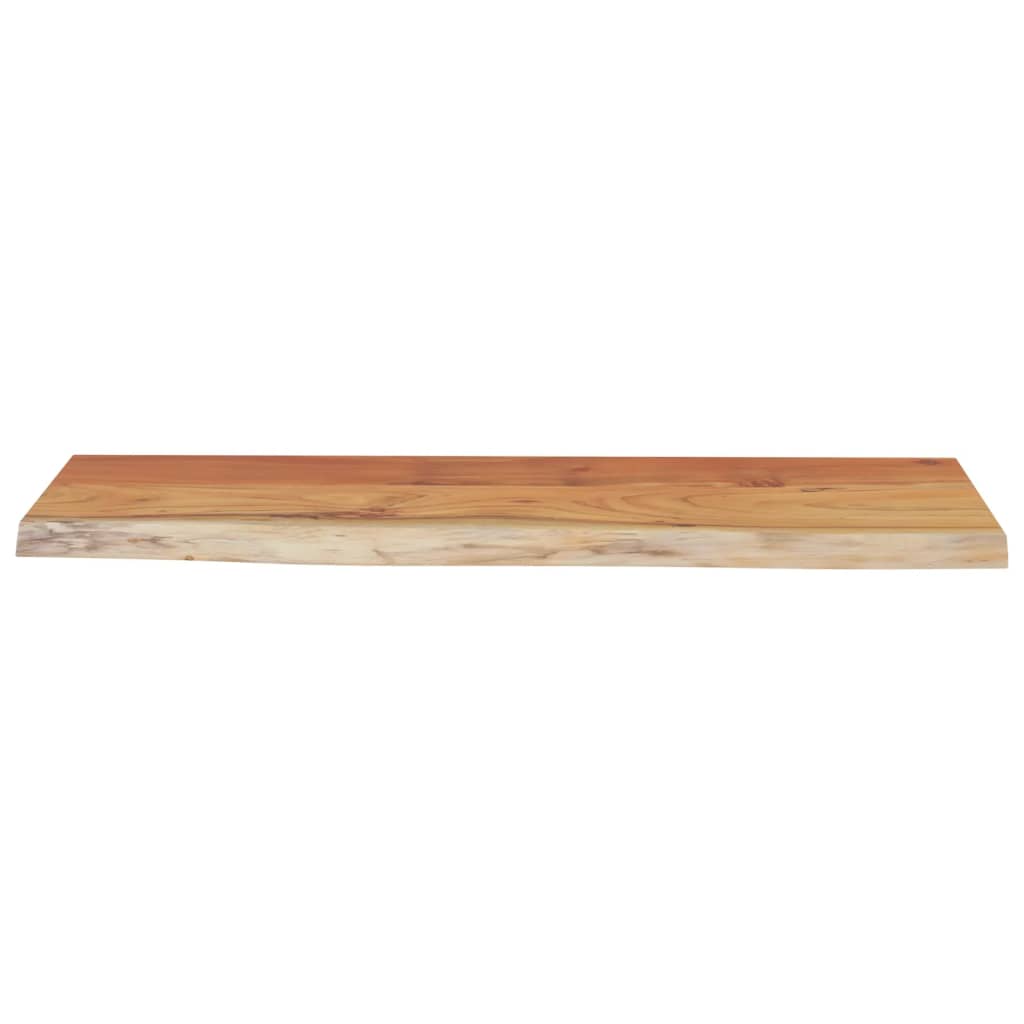 Zidna polica 80x30x2,5 cm pravokutna bagremovo drvo živi rub