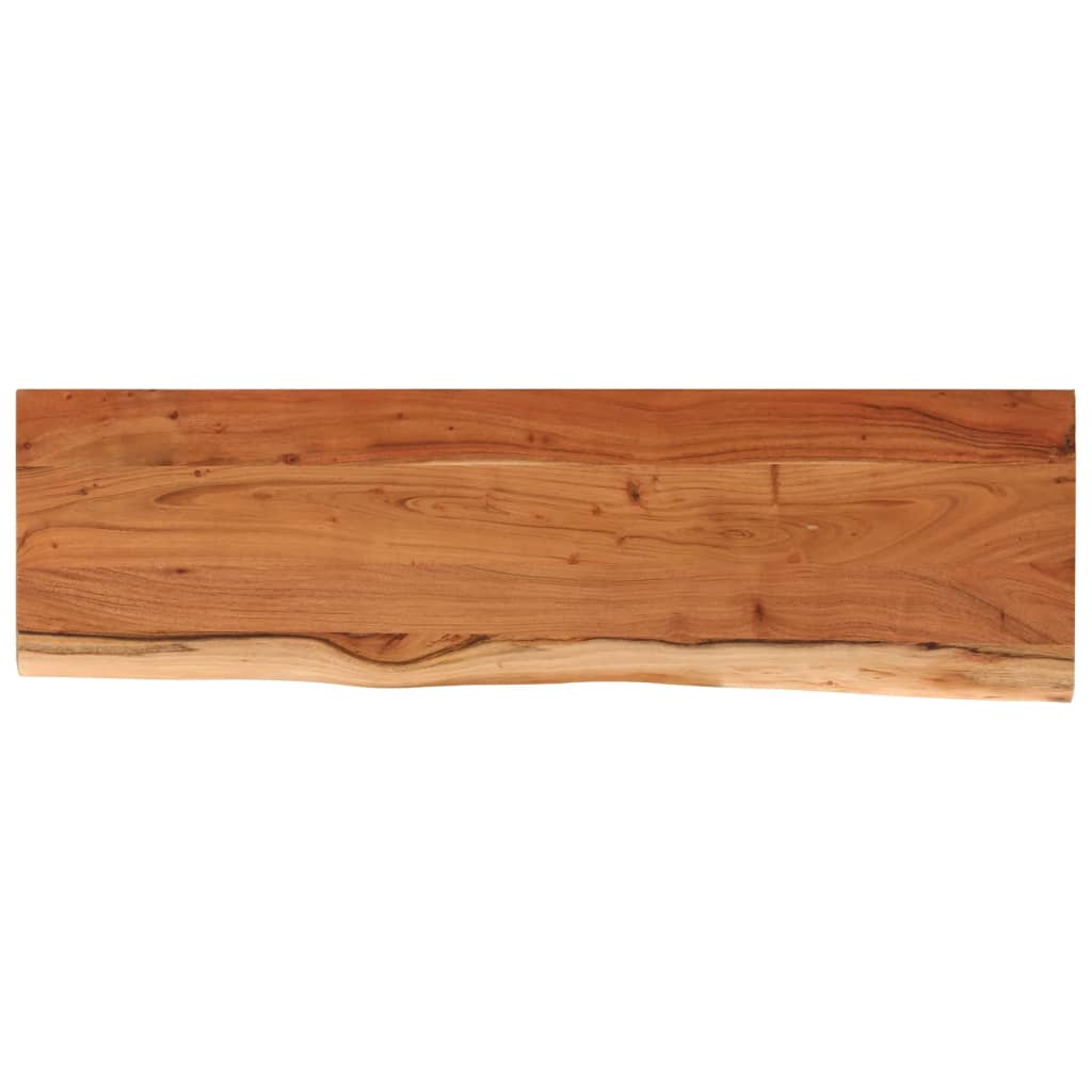 Zidna polica 100x30x2,5 cm pravokutna bagremovo drvo živi rub
