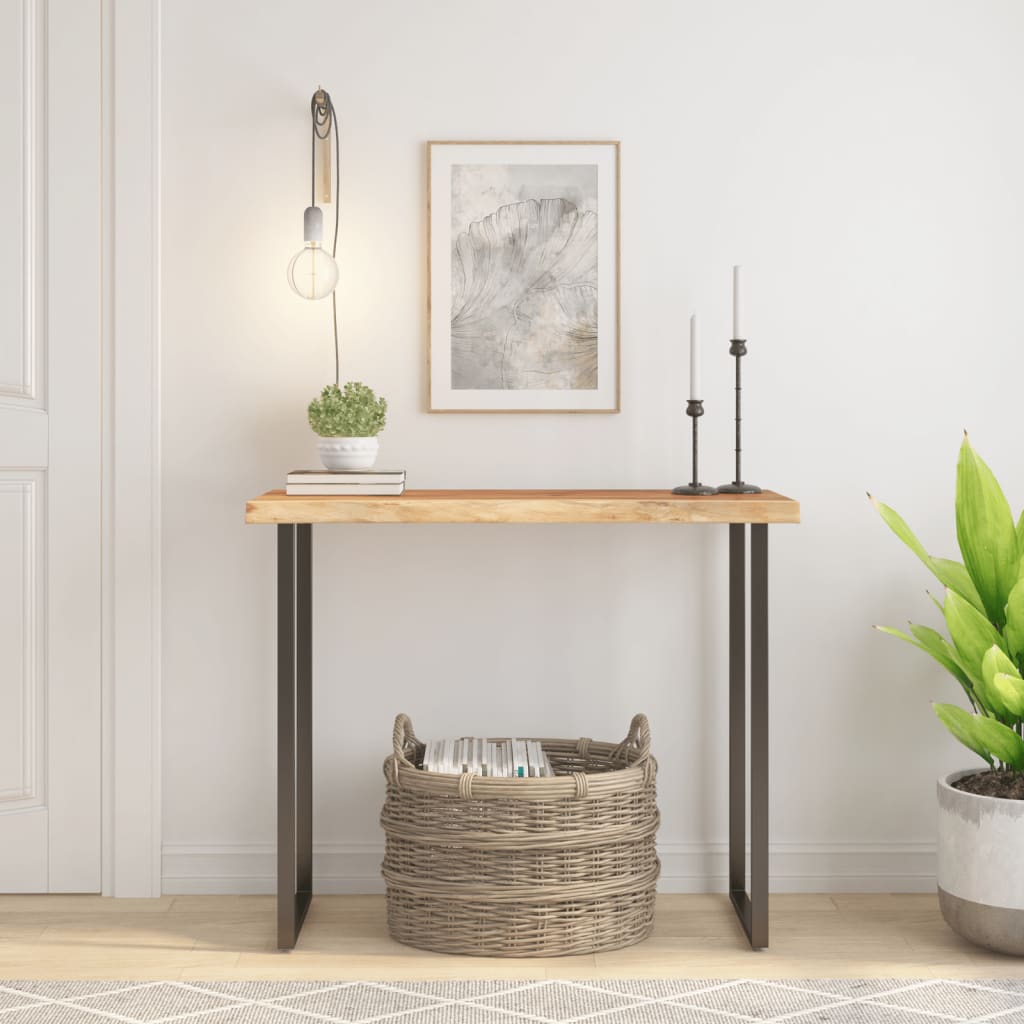 Stolna ploča 90x40x2,5 cm pravokutna bagremovo drvo živi rub