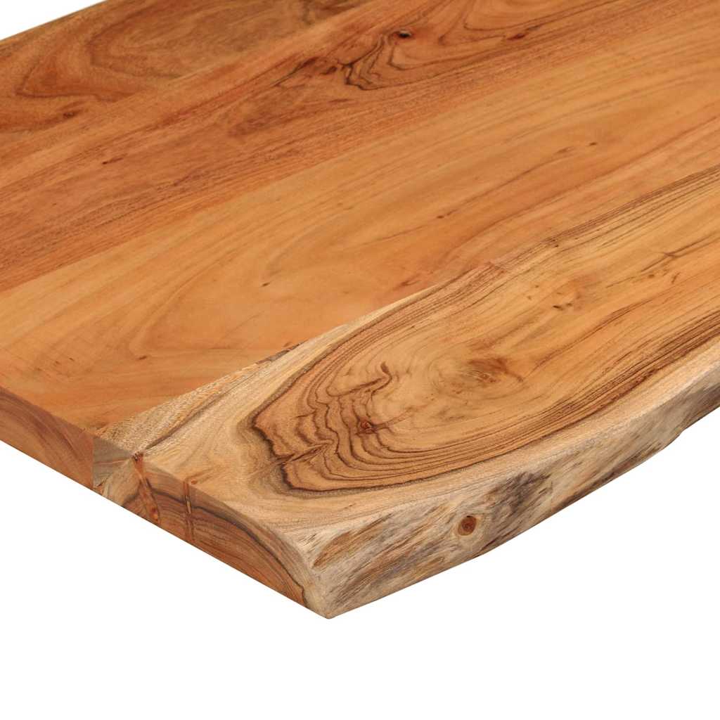 Kupaonska radna ploča 90x60x2,5 cm pravokutna od drva bagrema