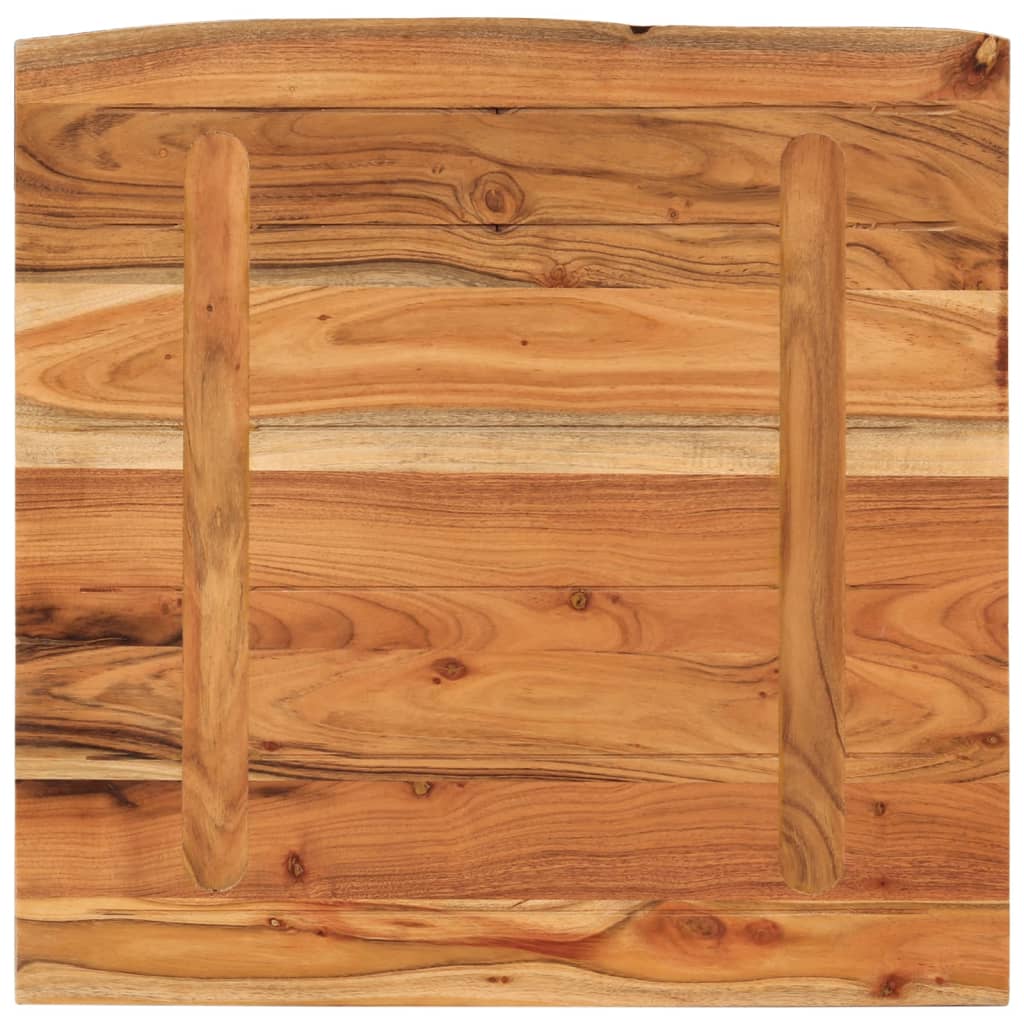 Stolna ploča 80x80x2,5 cm četvrtasta od bagrema sa živim rubom