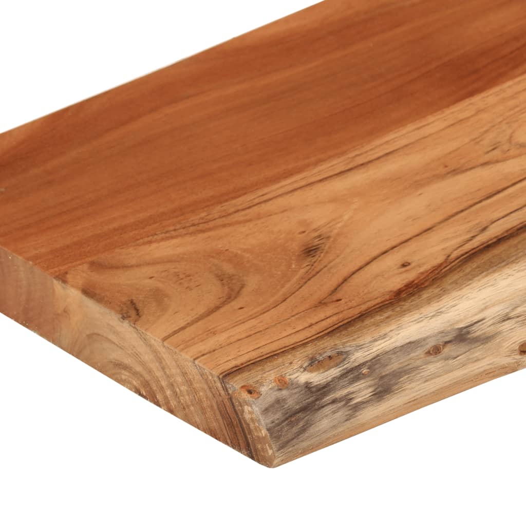 Zidna polica 80x30x3,8 cm pravokutna bagremovo drvo živi rub