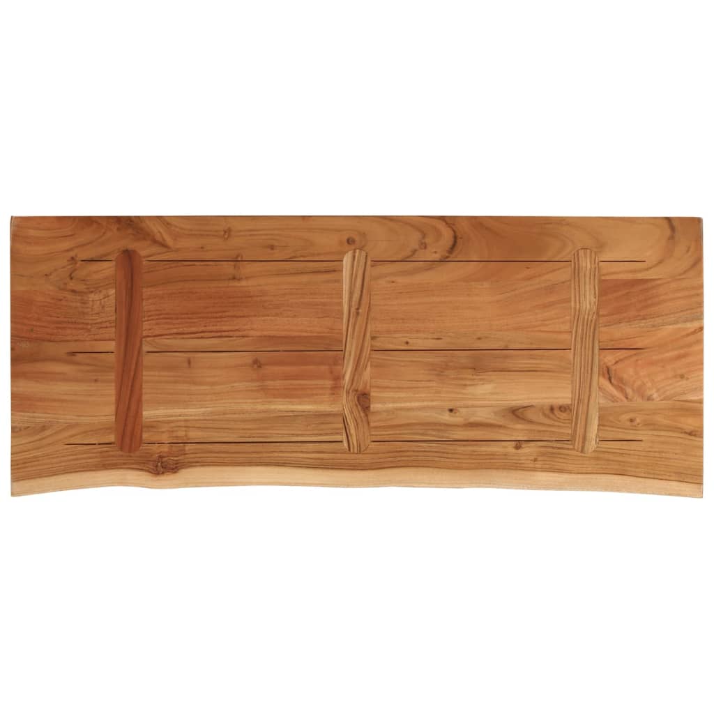Stolna ploča 100x40x3,8 cm pravokutna od bagrema s živim rubom