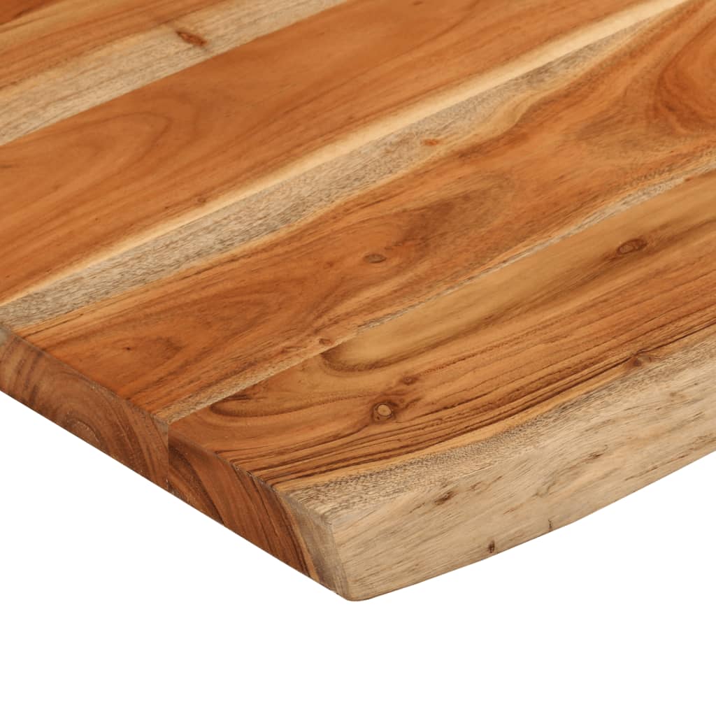 Kupaonska radna ploča 80x60x3,8 cm pravokutna od drva bagrema