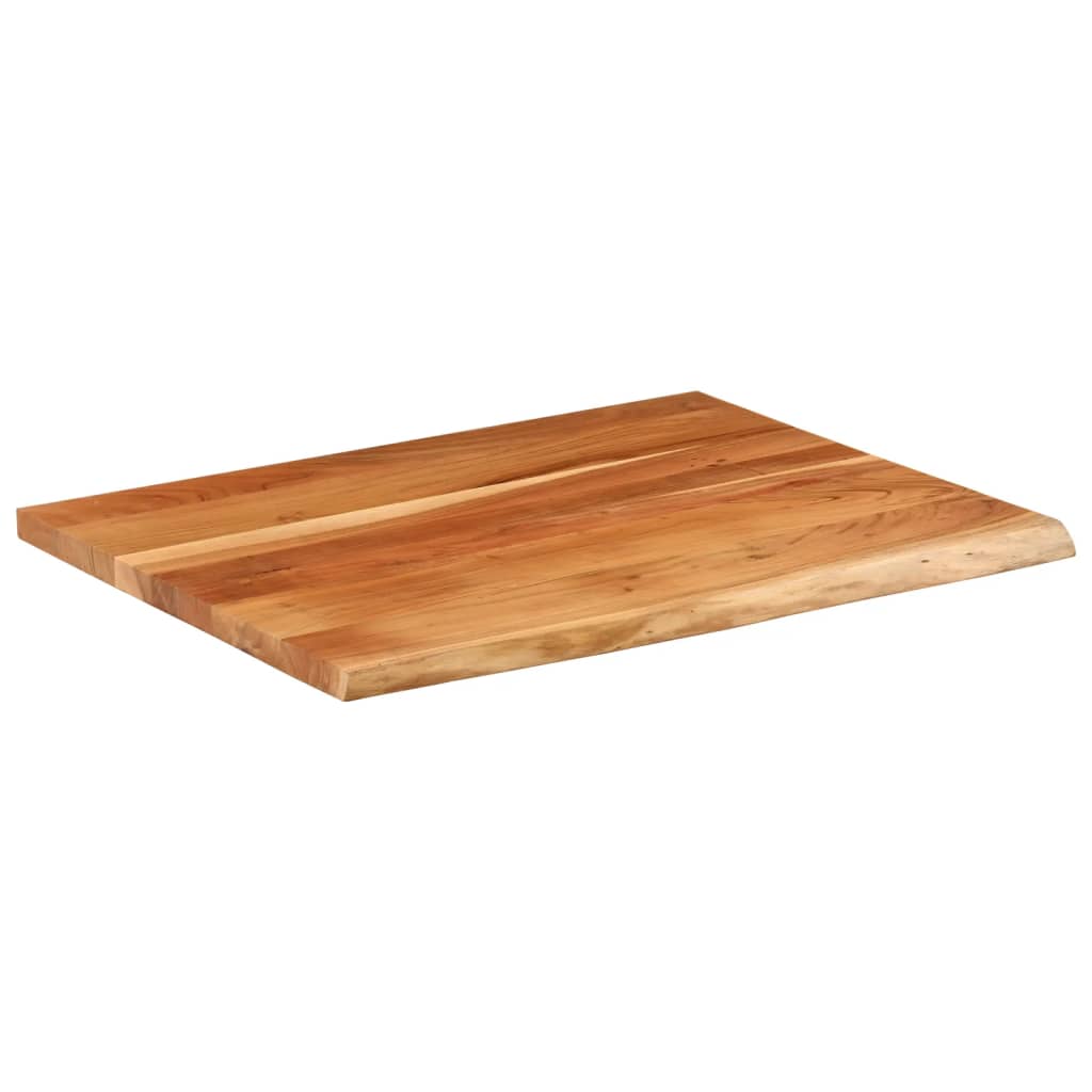 Stolna ploča 90x80x3,8 cm pravokutna bagremovo drvo živi rub