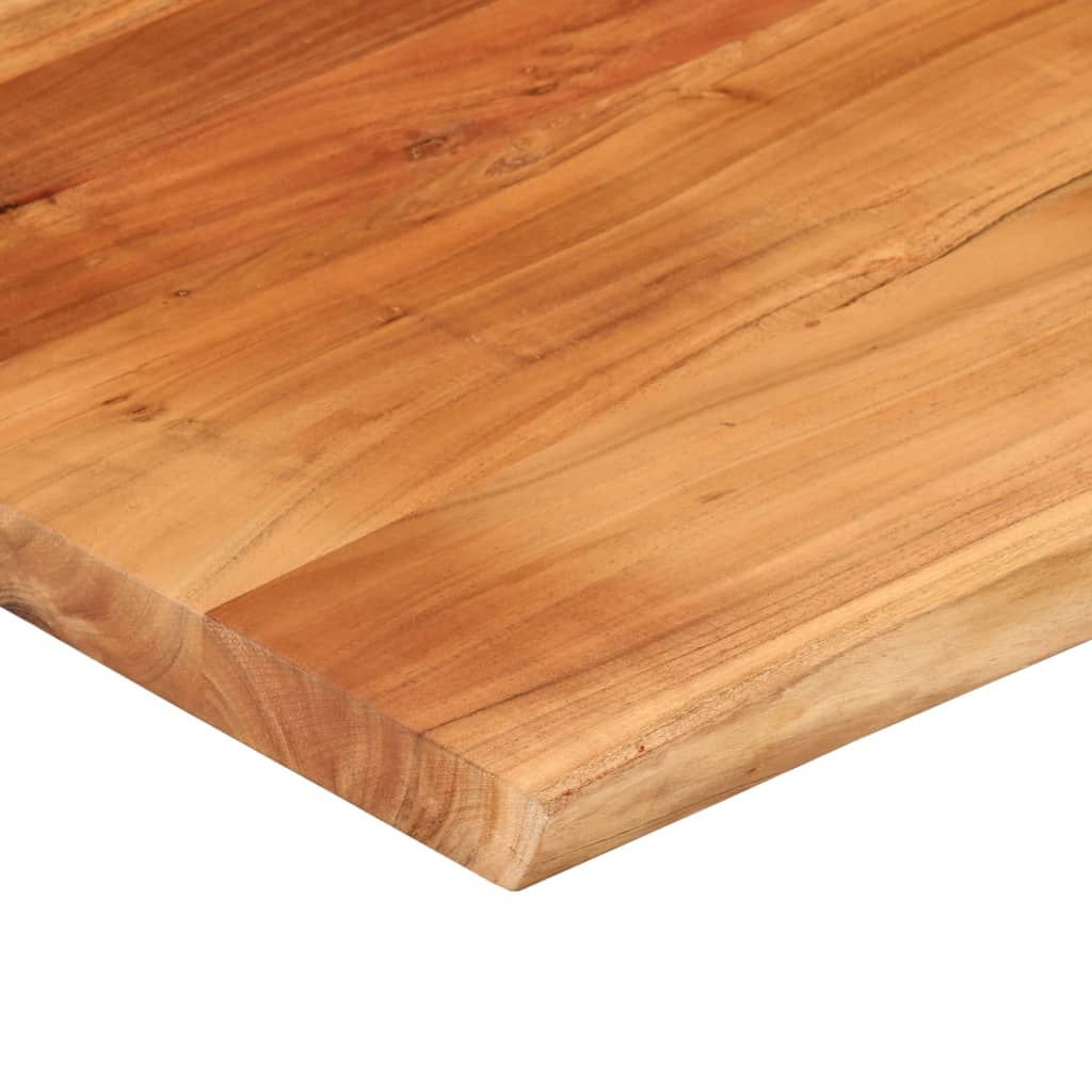 Stolna ploča 100x80x3,8 cm pravokutna bagremovo drvo živi rub