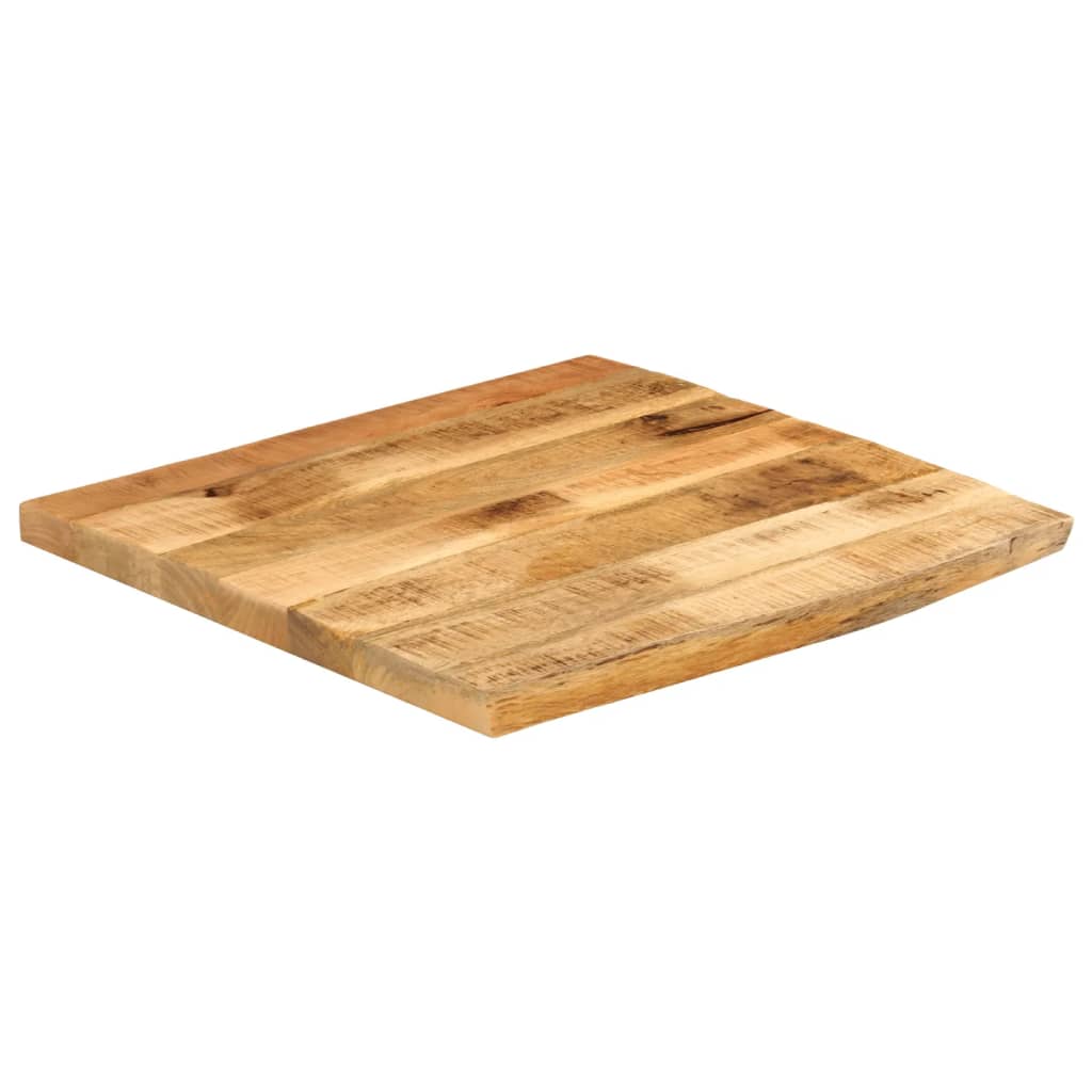 Stolna ploča 60 x 60 x 2,5 cm masivno drvo manga sa živim rubom