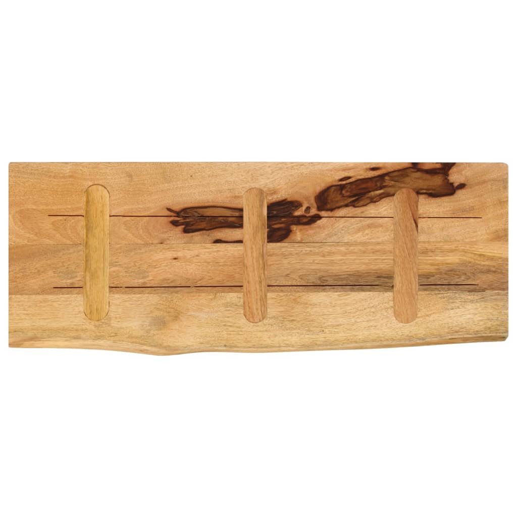 Stolna ploča 90 x 40 x 3,8 cm masivno drvo manga sa živim rubom