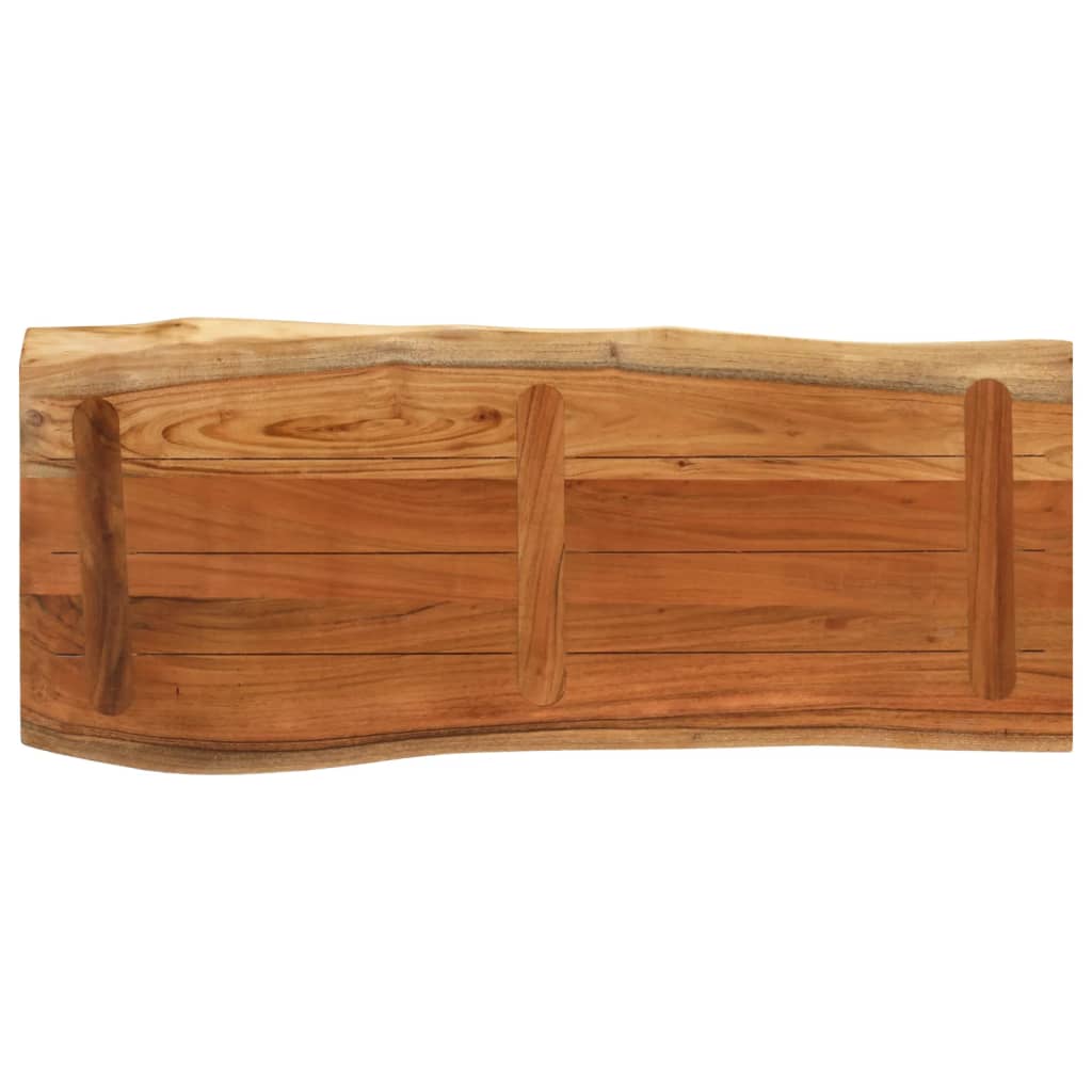 Stolna ploča 100x40x3,8 cm pravokutna od bagrema s živim rubom