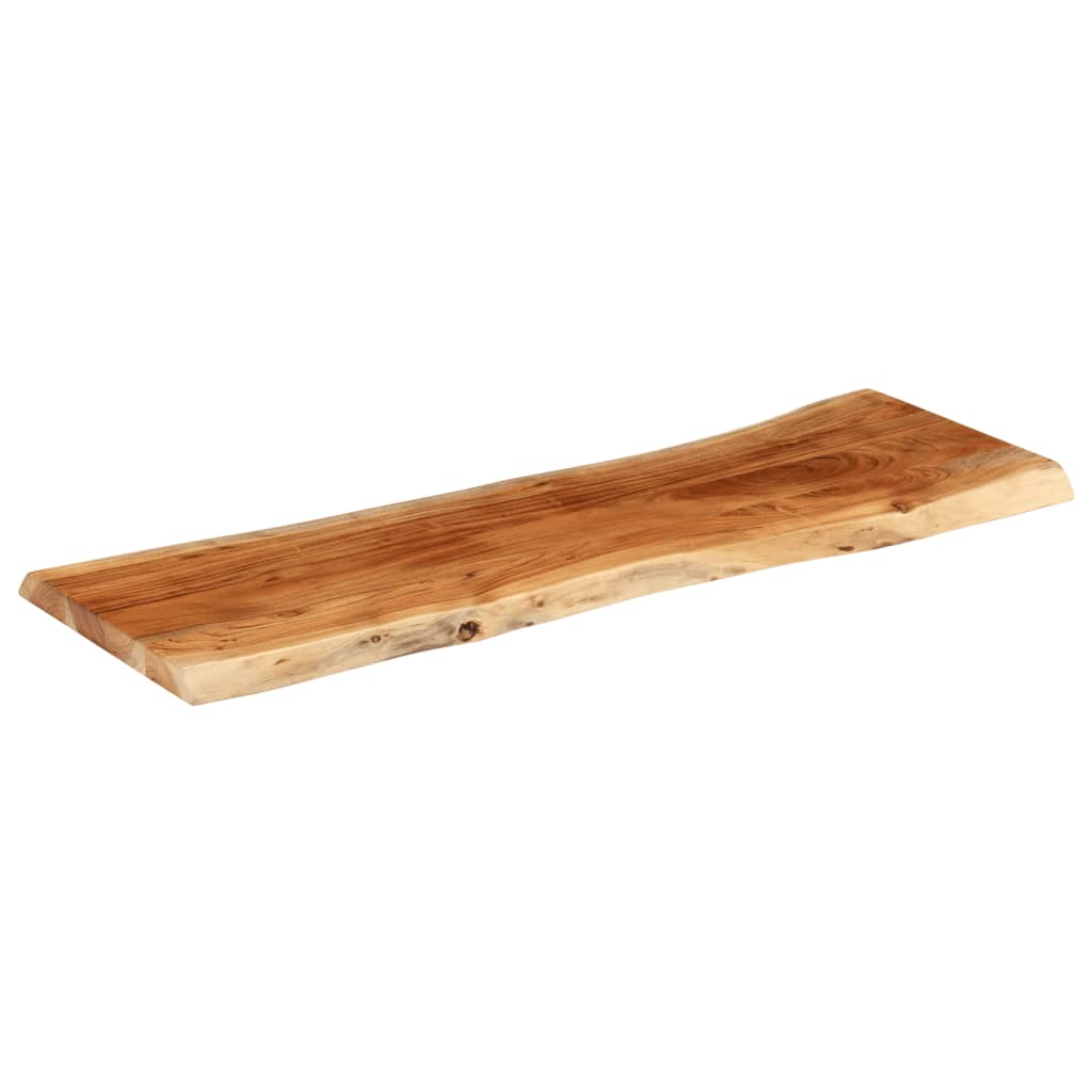 Stolna ploča 120x40x3,8 cm pravokutna bagremovo drvo živi rub