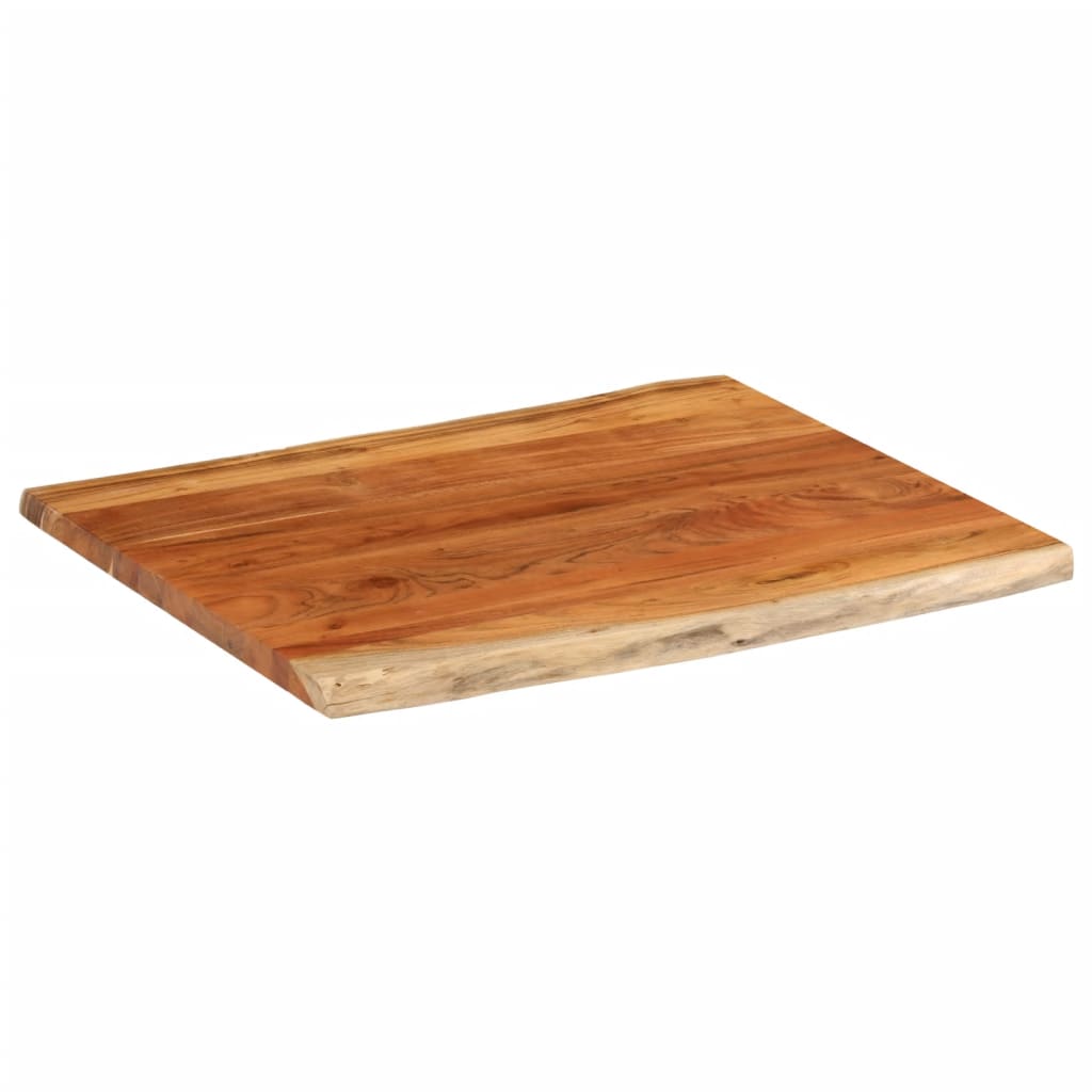 Stolna ploča 90x80x3,8 cm pravokutna bagremovo drvo živi rub