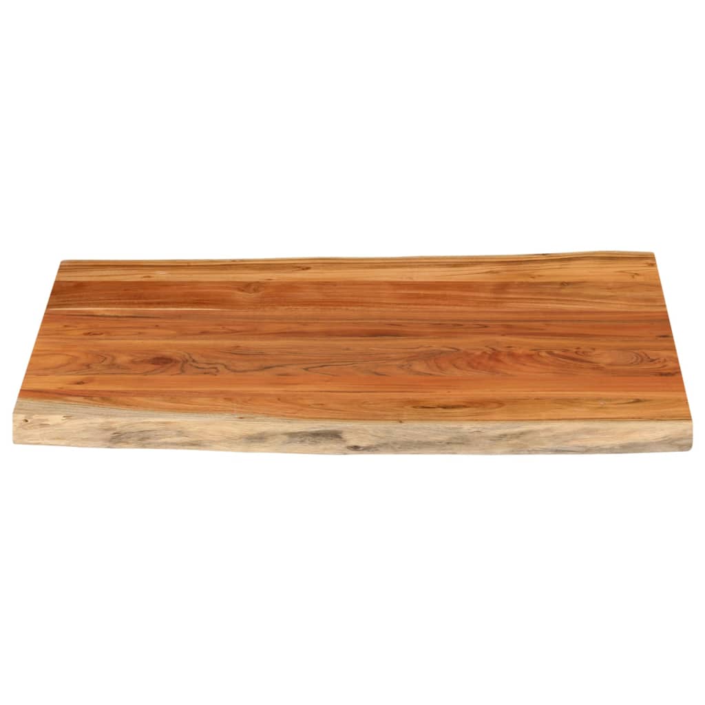 Stolna ploča 100x80x3,8 cm pravokutna bagremovo drvo živi rub