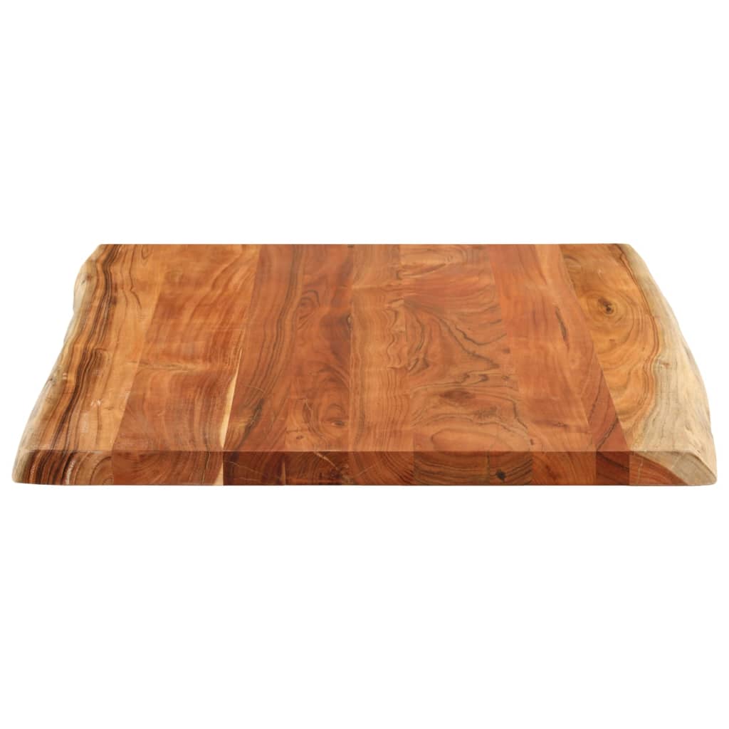 Stolna ploča 100x80x3,8 cm pravokutna bagremovo drvo živi rub