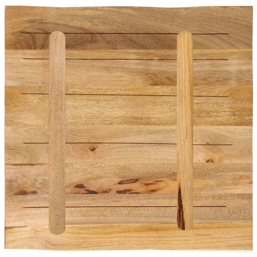 Stolna ploča sa živi rub 40x40x2,5 cm masivno grubo drvo manga