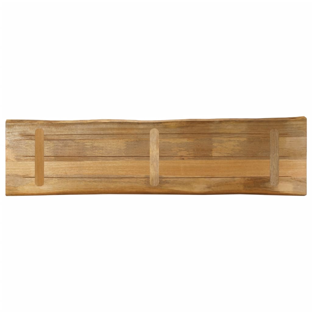 Stolna ploča sa živi rub 180x40x2,5cm masivno grubo drvo manga