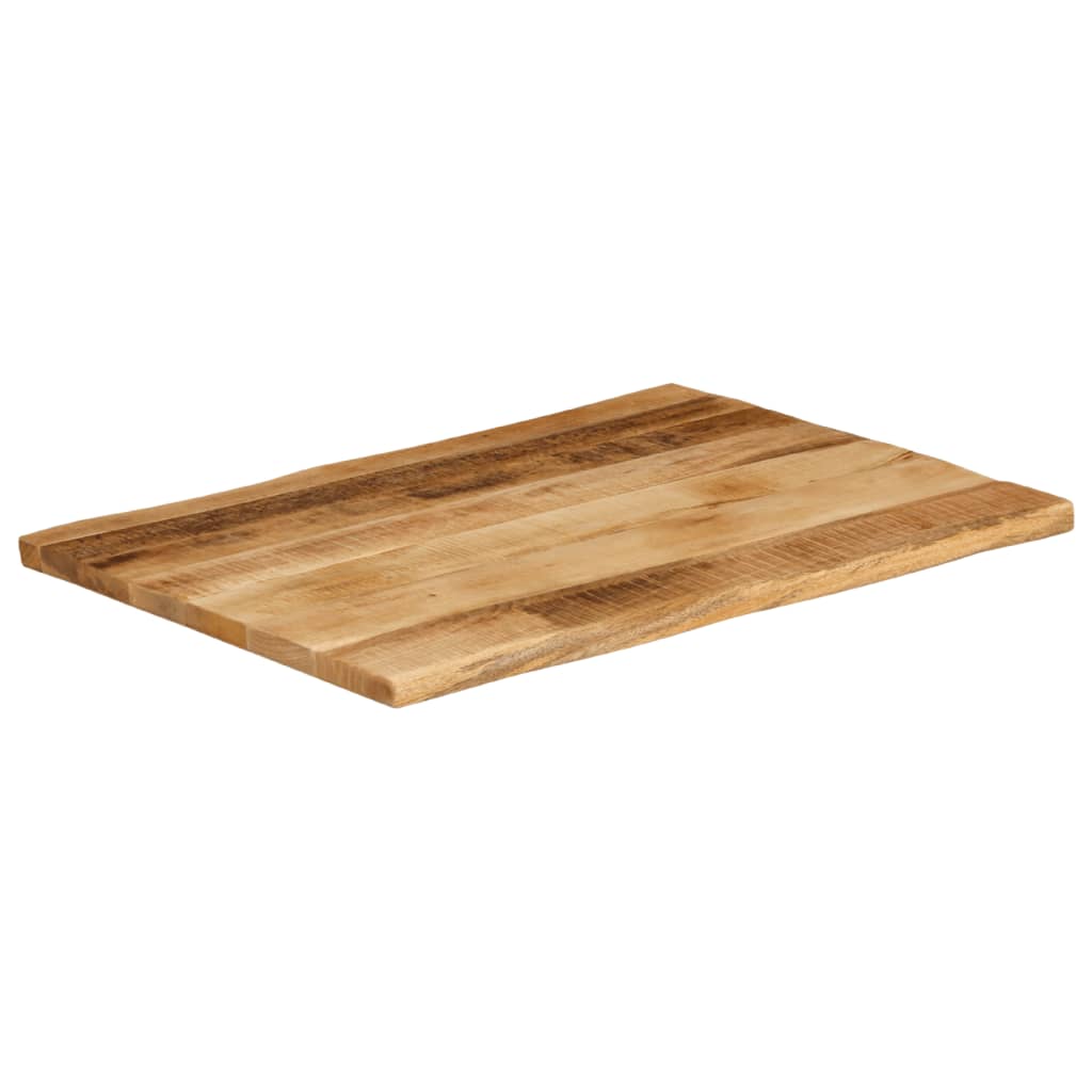 Stolna ploča sa živi rub 70x60x2,5 cm masivno grubo drvo manga