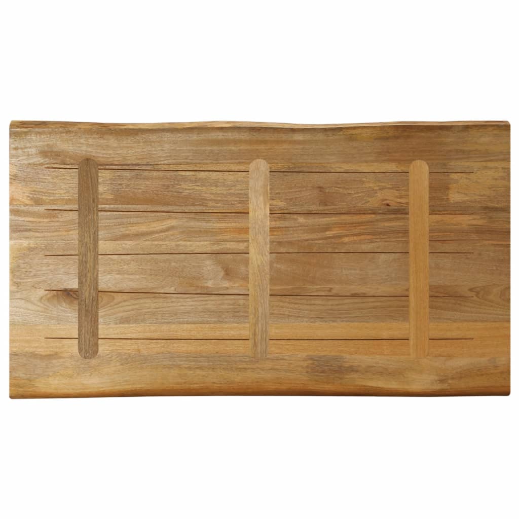 Stolna ploča sa živi rub 100x60x2,5 cm masivno grubo drvo manga