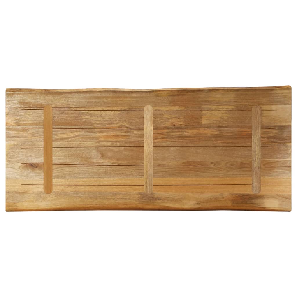 Stolna ploča sa živi rub 140x60x2,5cm masivno grubo drvo manga