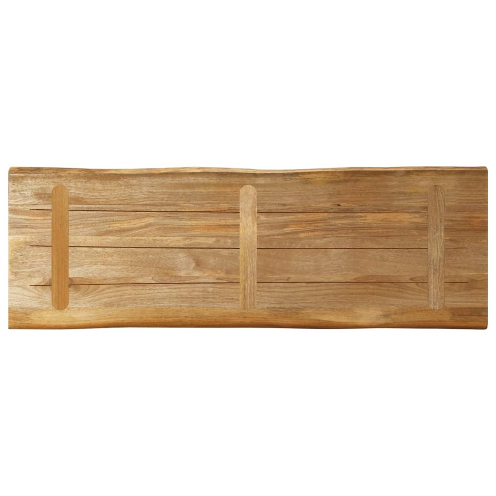Stolna ploča sa živi rub 120x40x3,8 cm masivno grubo drvo manga