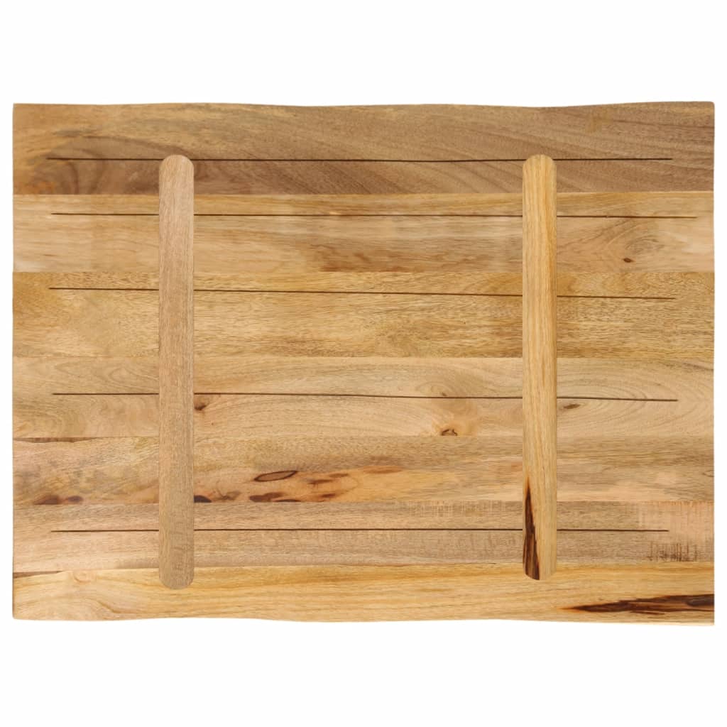 Stolna ploča sa živi rub 80x60x3,8 cm masivno grubo drvo manga