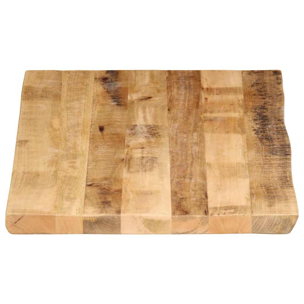 Stolna ploča sa živi rub 100x60x3,8 cm masivno grubo drvo manga