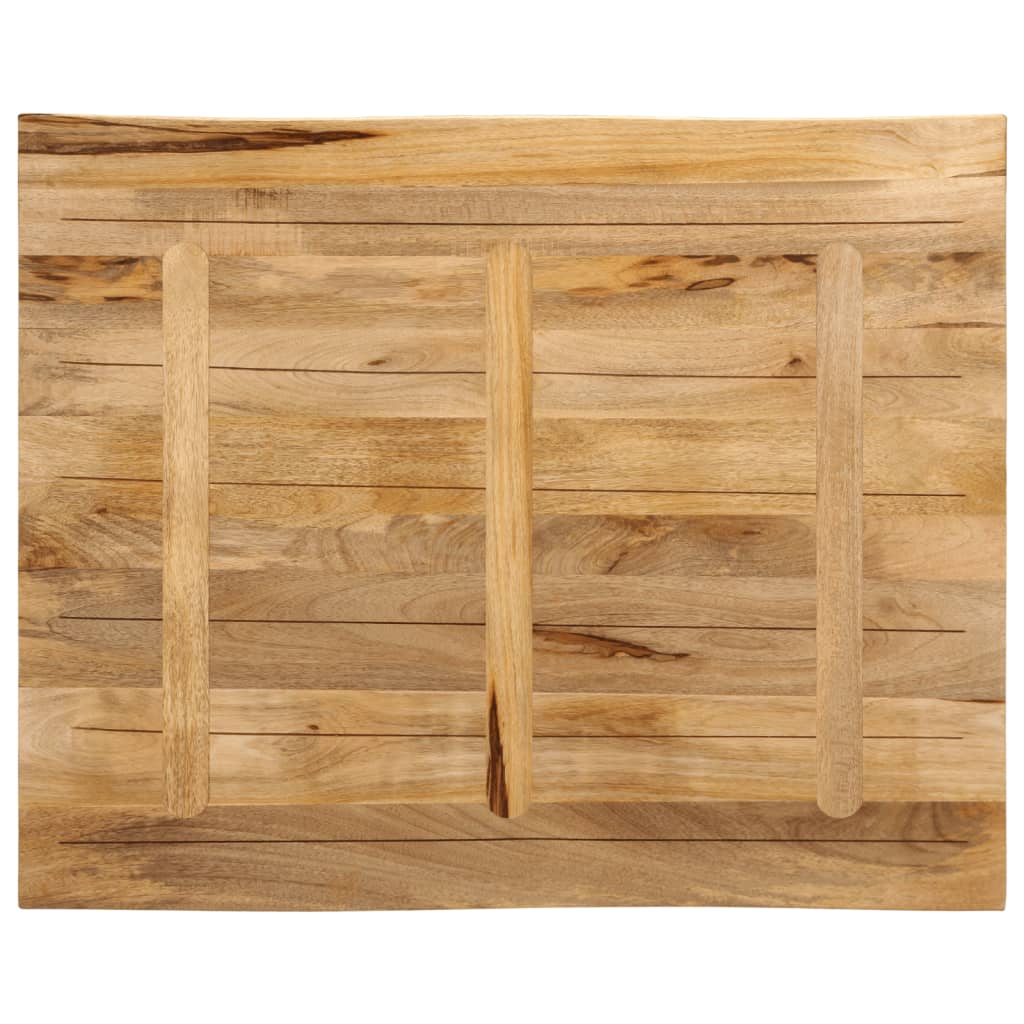 Stolna ploča sa živi rub 90x80x3,8 cm masivno grubo drvo manga