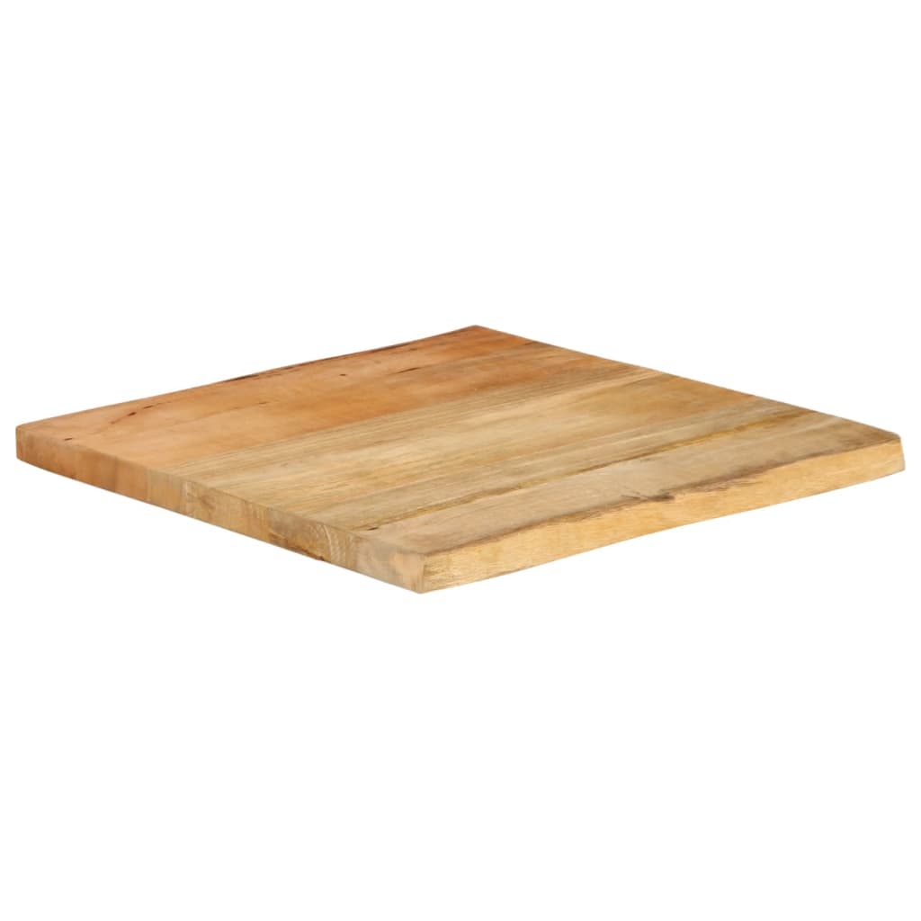 Stolna ploča 80x80x2,5 cm od masivnog drva manga sa živim rubom