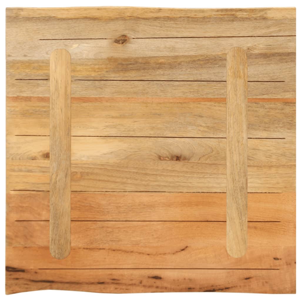 Stolna ploča 80x80x3,8 cm od masivnog drva manga sa živim rubom