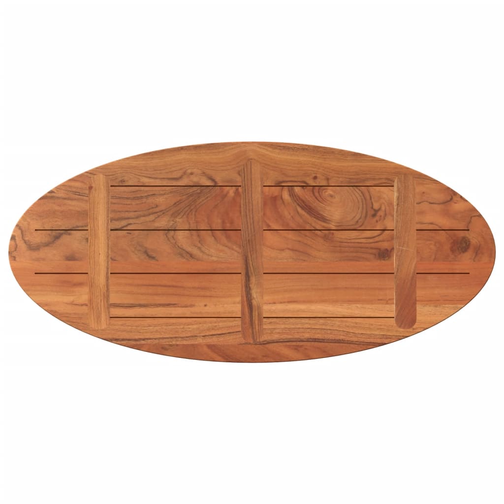 Stolna ploča 90x40x2,5 cm ovalna od masivnog drva bagrema