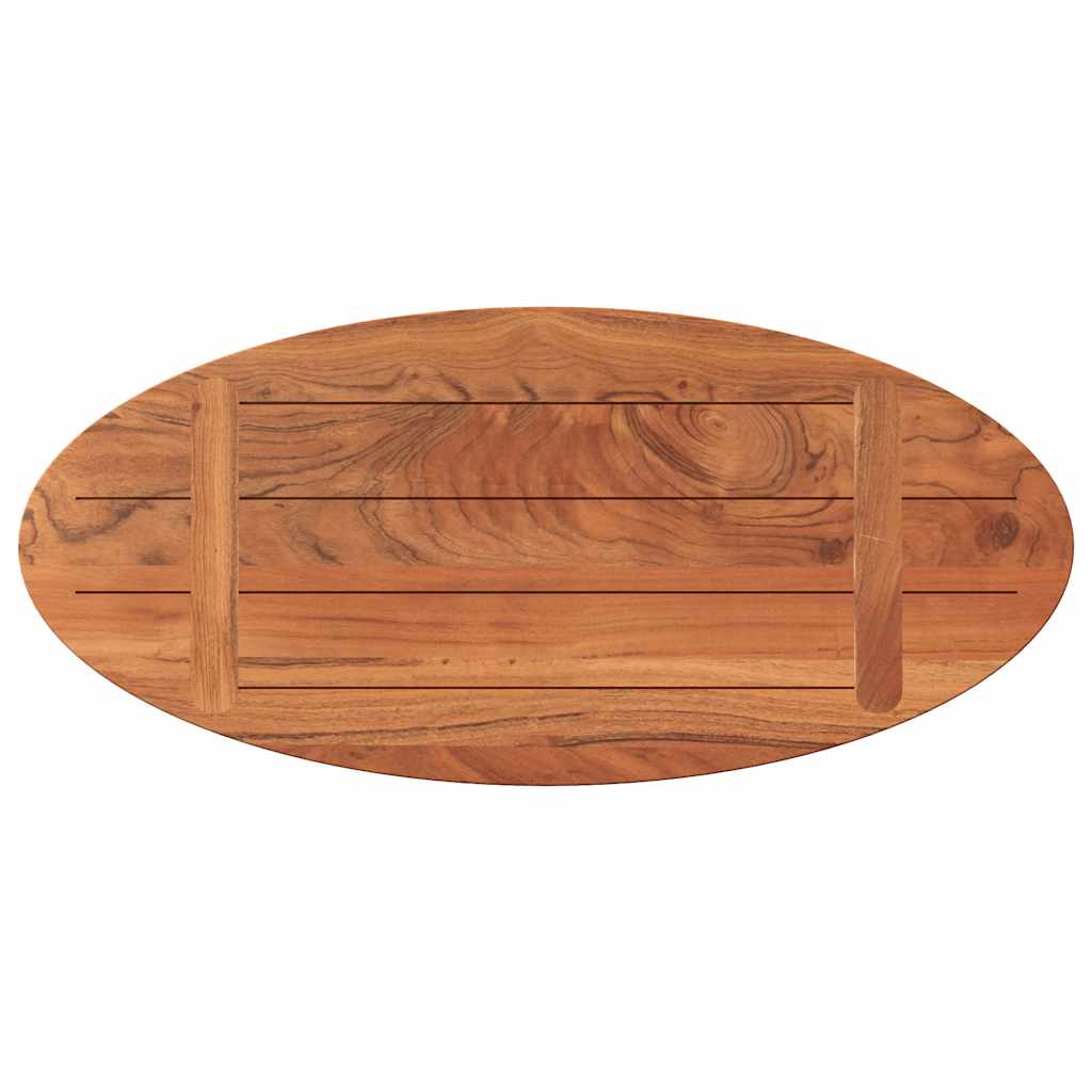 Stolna ploča 80x40x3,8 cm ovalna od masivnog drva bagrema