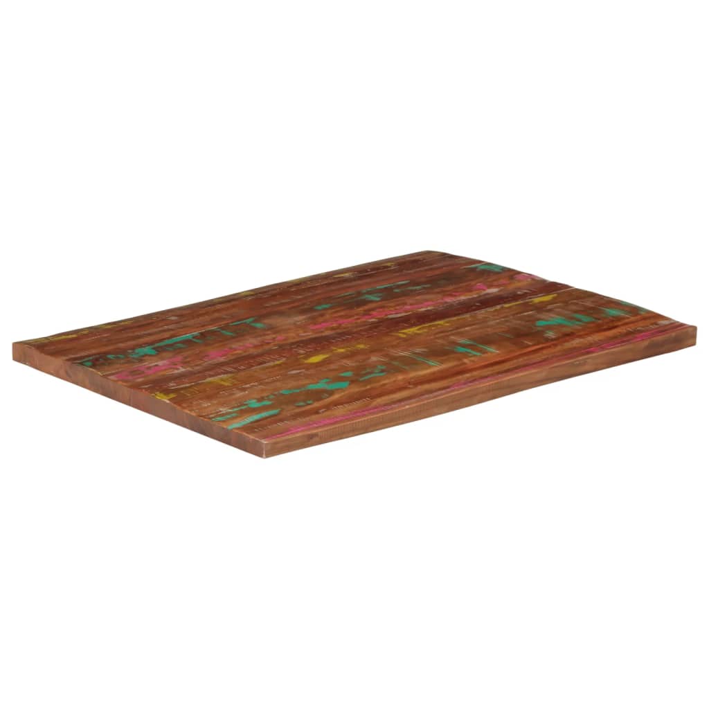 Stolna ploča 110x80x2,5 cm pravokutna masivno obnovljeno drvo
