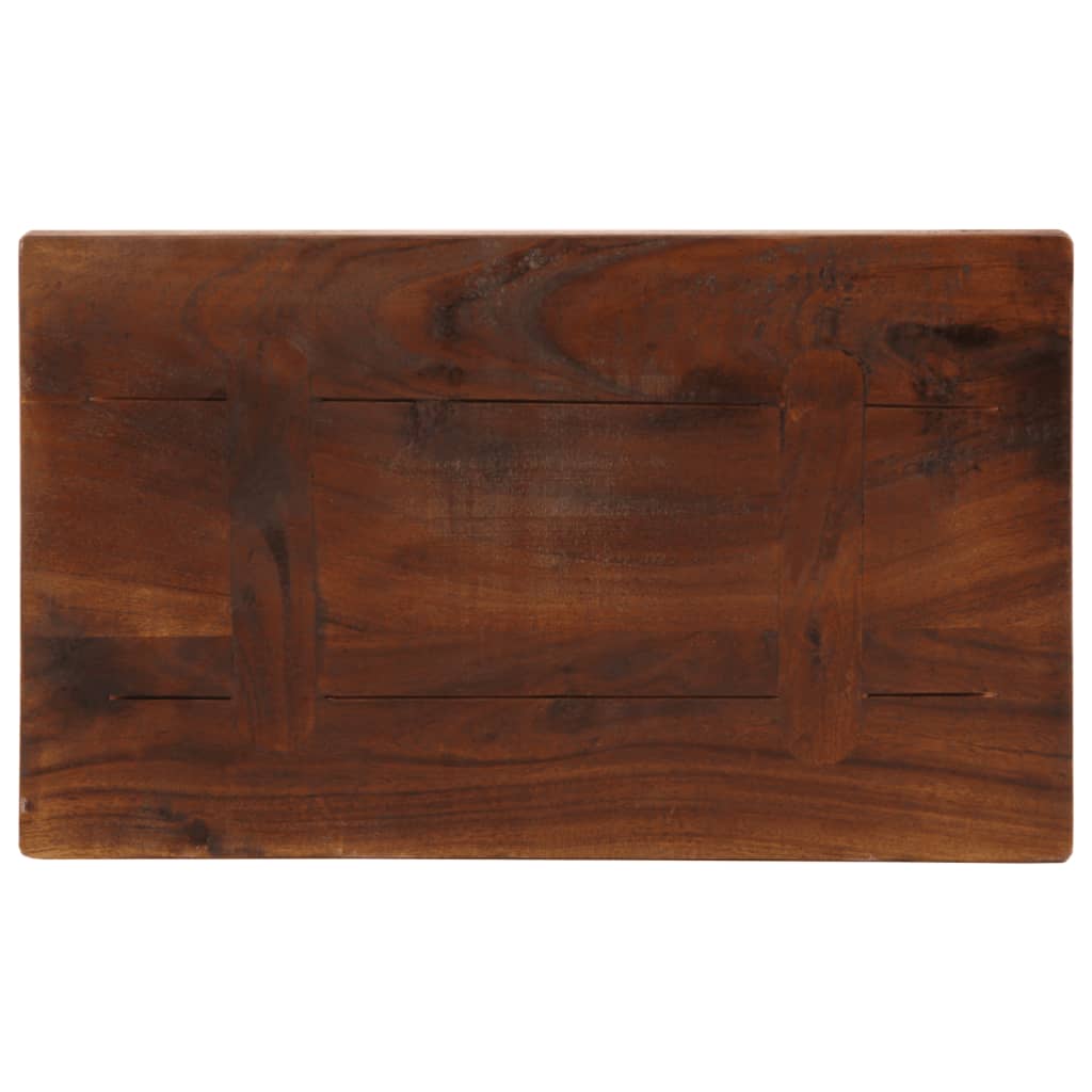 Ploča za stol 50x20x3,8 cm pravokutna masivno obnovljeno drvo