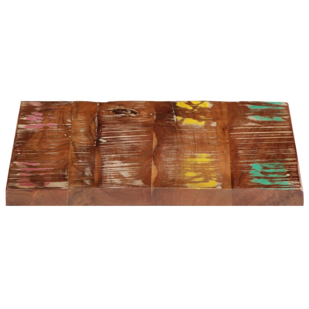 Ploča za stol 40x40x3,8 cm pravokutna masivno obnovljeno drvo