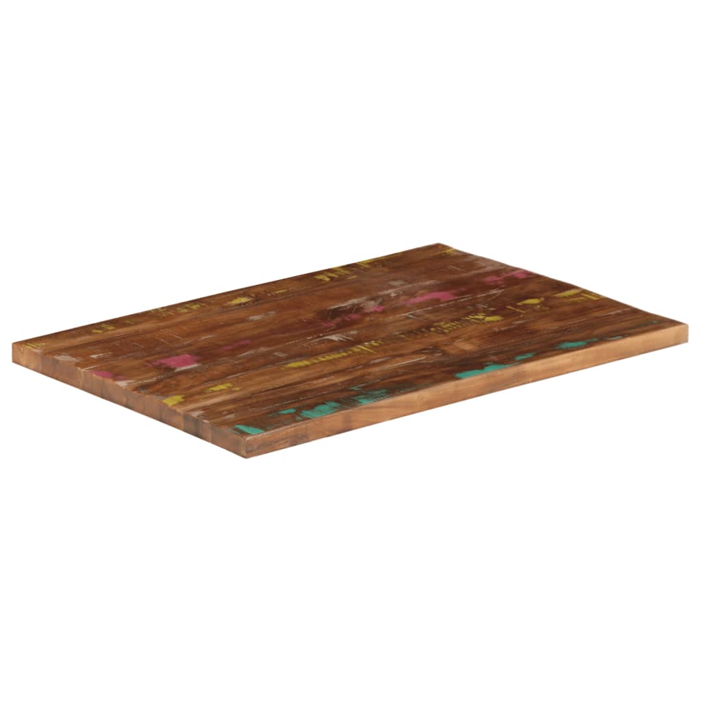 Stolna ploča 90x70x3,8 cm pravokutna masivno obnovljeno drvo