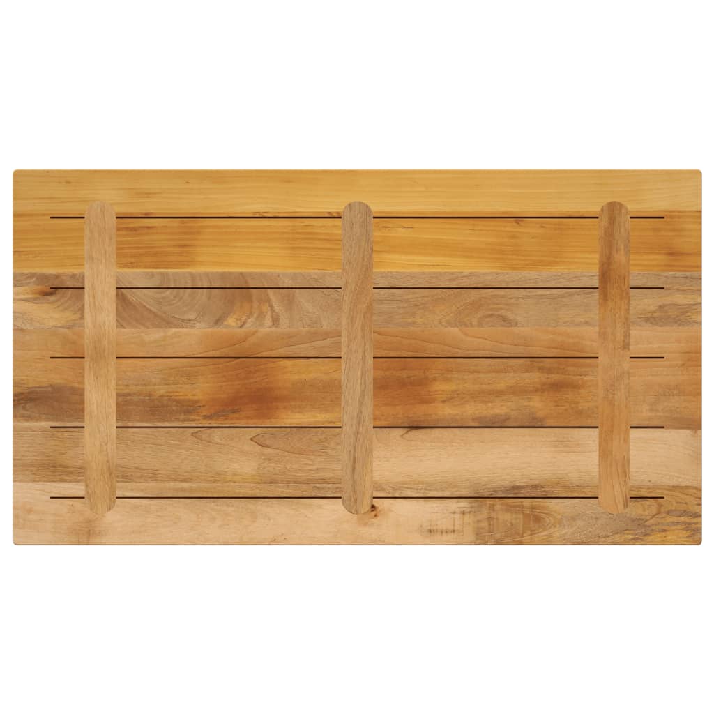 Stolna ploča 120x60x2,5 cm pravokutna masivno grubo drvo manga