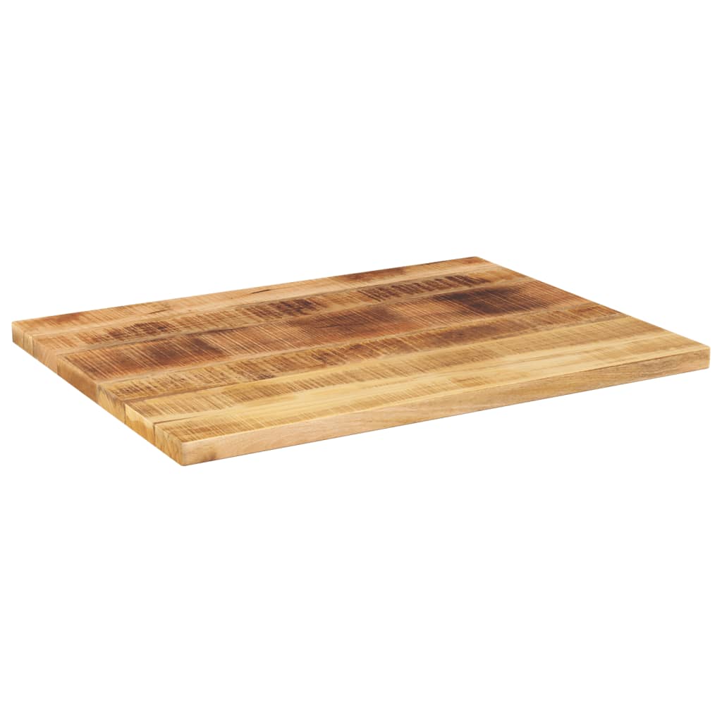 Ploča stola 80x60x3,8 cm pravokutno puno drvo grubo mango