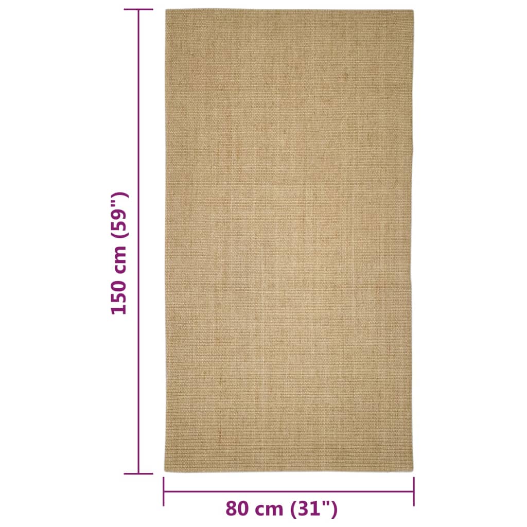 Tepih od sisala za grebanje 80 x 150 cm