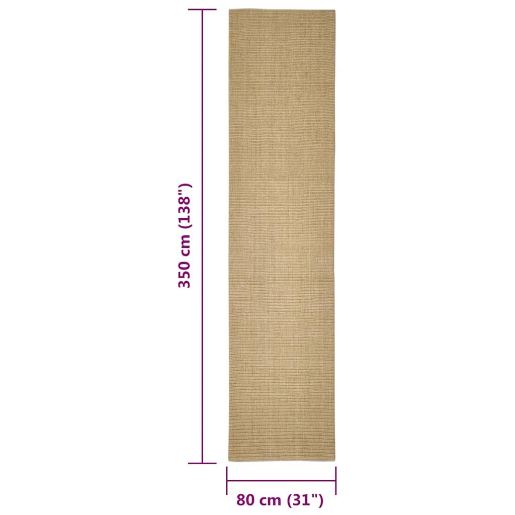 Tepih od sisala za grebanje 80 x 350 cm