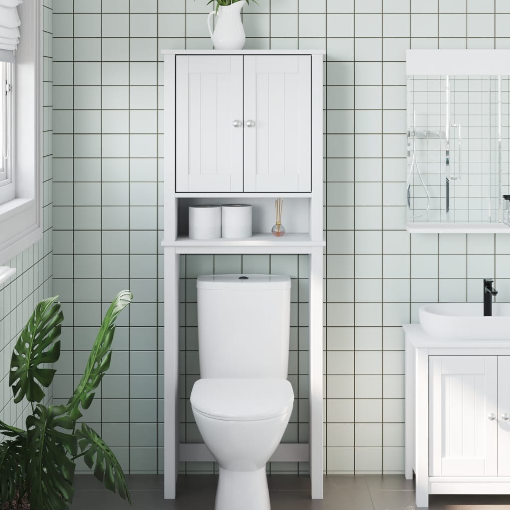 Spremište iznad toaletne školjke BERG bijelo 60x27x164,5cm drvo