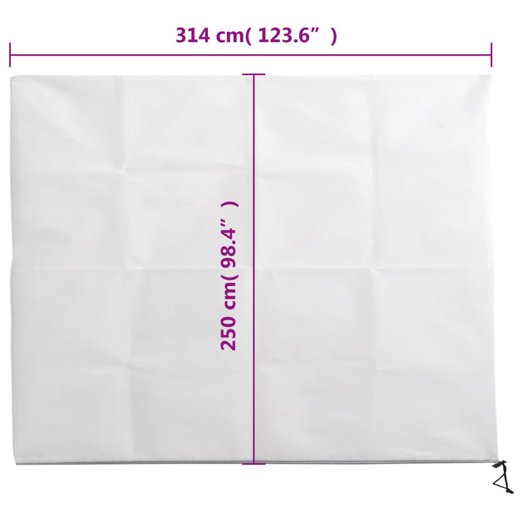 Navlake za biljke od flisa s patentom 2 kom 70 g/m² 3,14x2,5 m