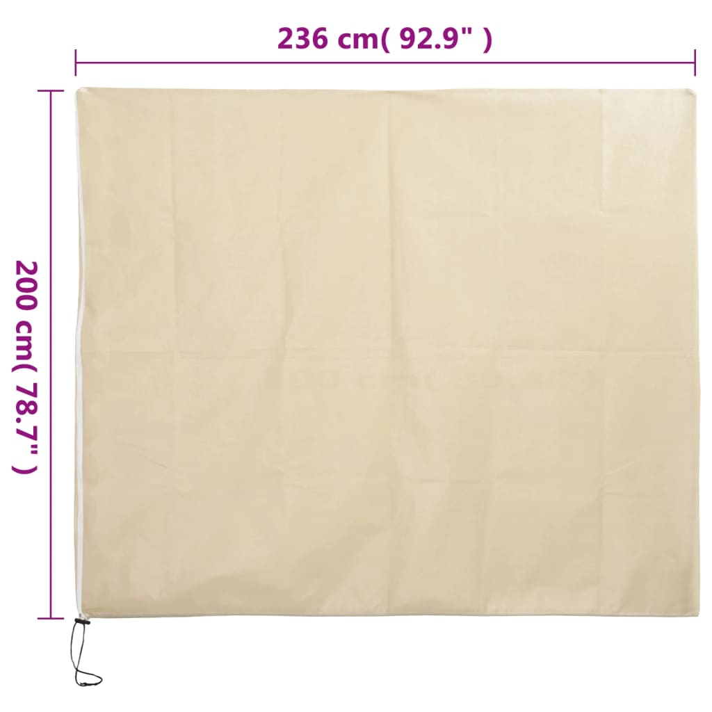 Navlake za biljke od flisa s patentom 2 kom 70 g/m² 2,36x2 m