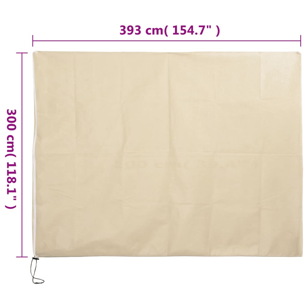 Navlake za biljke od flisa s patentom 2 kom 70 g/m² 3,93x3 m
