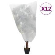 Navlake od flisa za biljke s vezicom 12 kom 70 g/m² 0,8 x 0,8 m