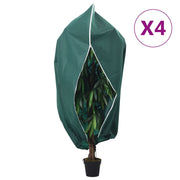 Navlake za biljke od flisa s patentom 4 kom 70 g/m² 3,93x3 m