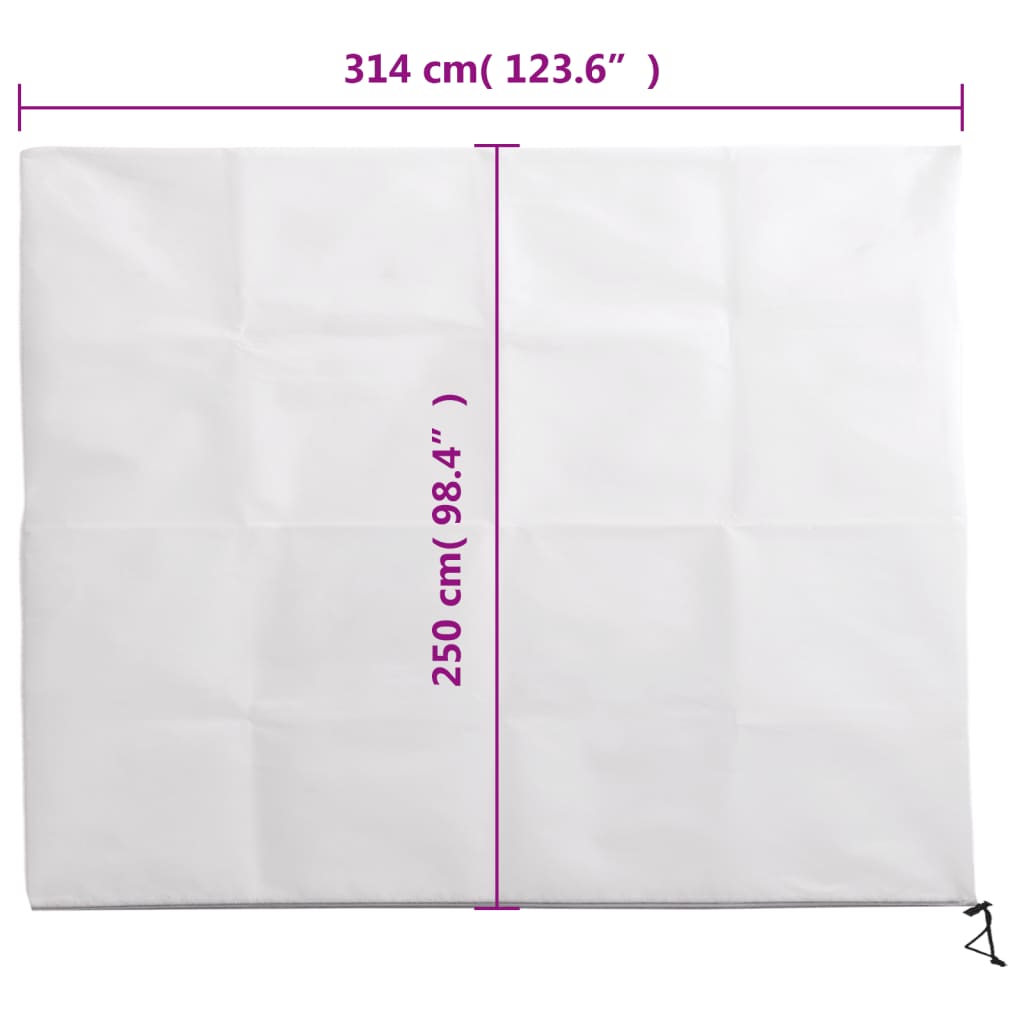 Navlake za biljke od flisa s patentom 10 kom 70 g/m² 3,14x2,5 m