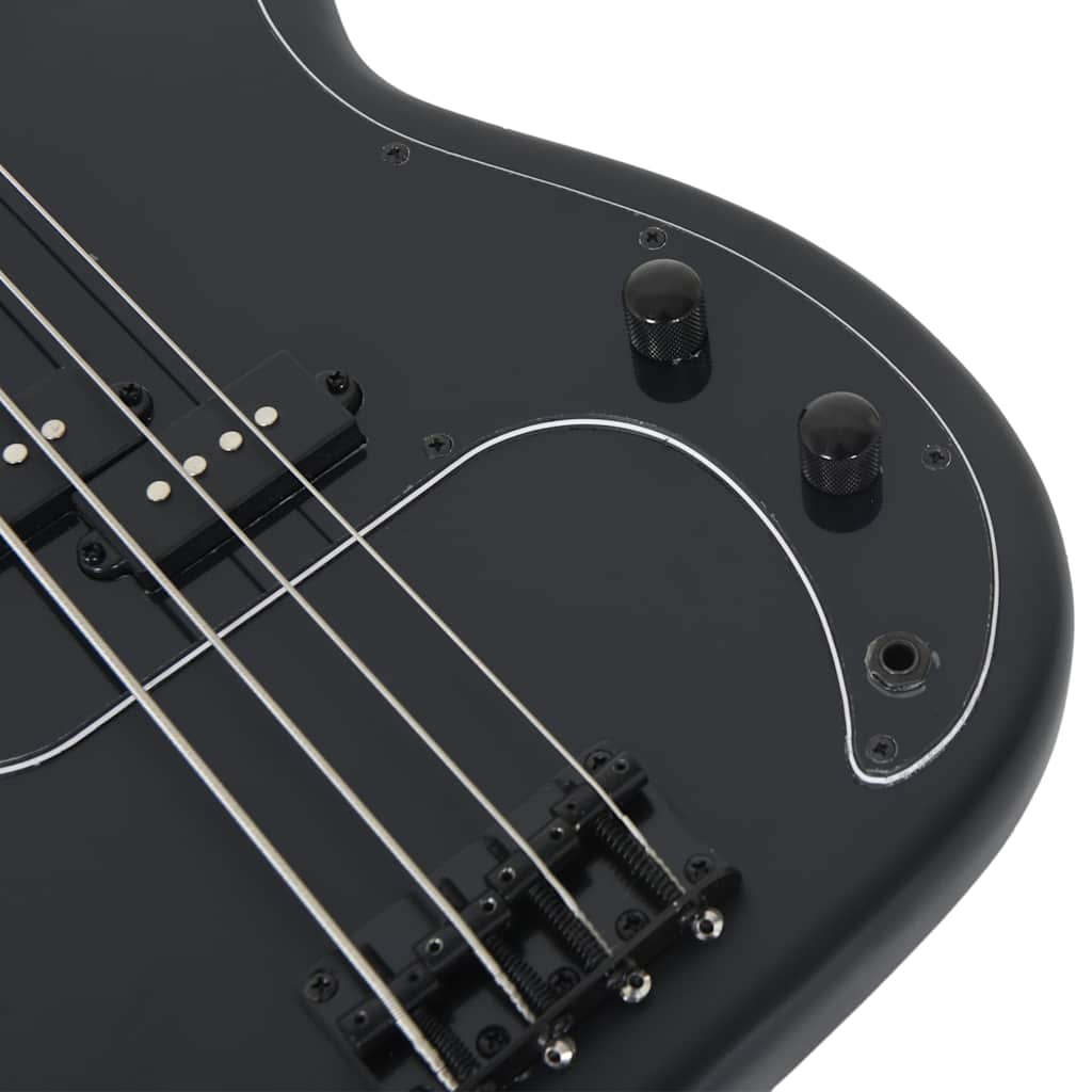 Električna bas gitara za početnike s torbom crna 4/4 46 "
