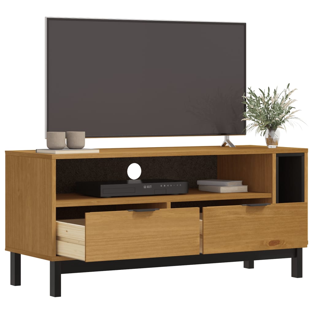TV ormarić FLAM 110 x 40 x 50 cm od masivne borovine