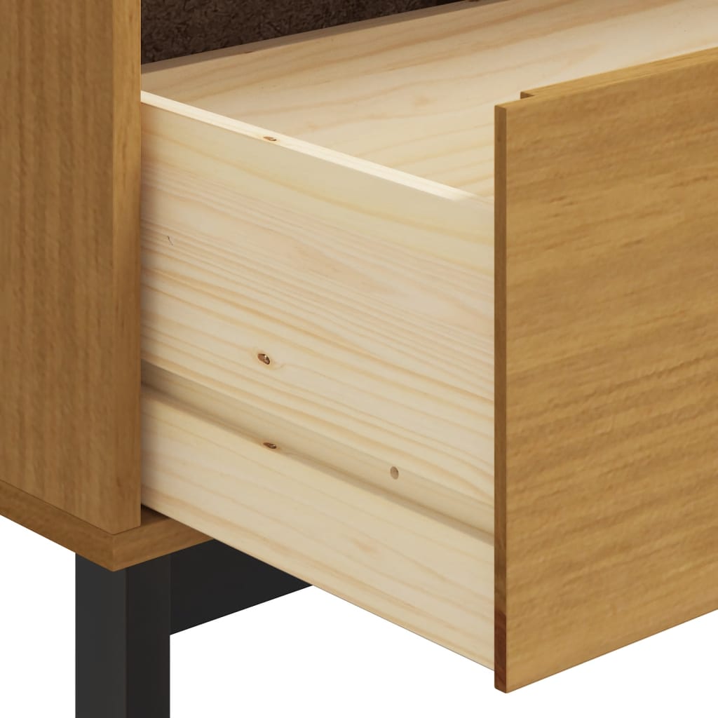 Komoda sa staklenim vratima FLAM 80x40x80 cm masivna borovina