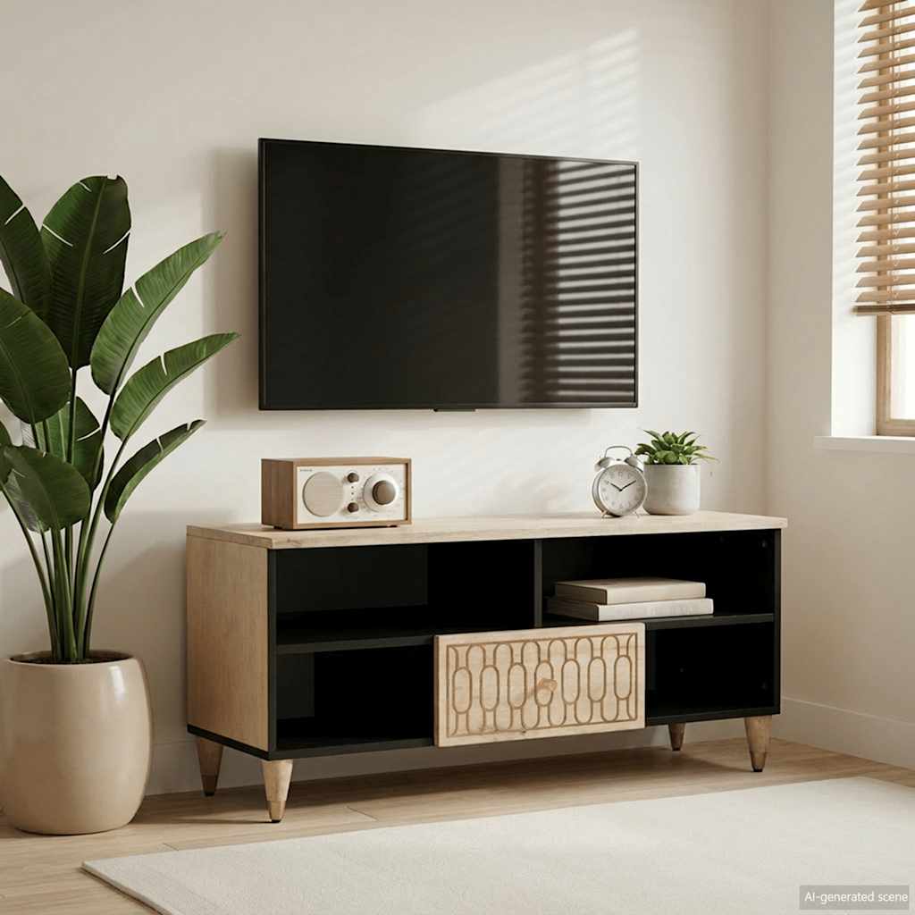 TV ormarić 100 x 33 x 46 cm od masivnog drva manga
